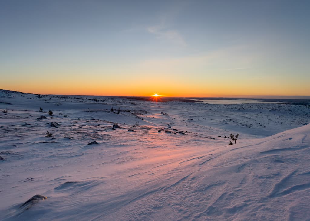 Gryning i Björnrike, Sverige, Härjedalen