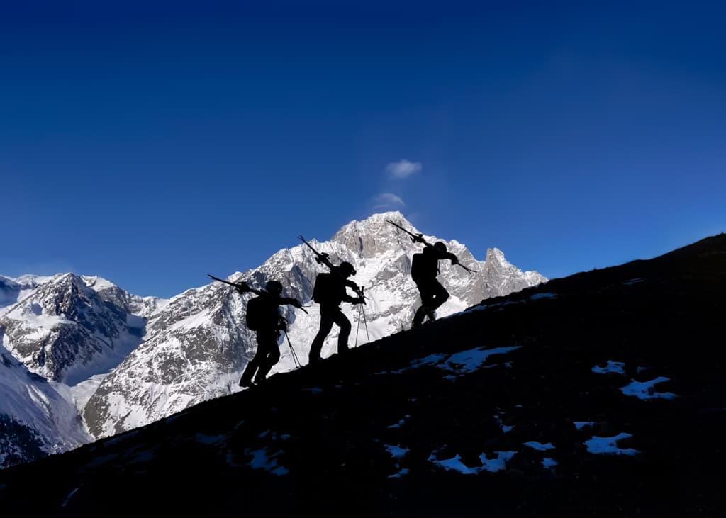 Ski Touring Below Mont Blanc – Courmayeur, Italy, The Alps